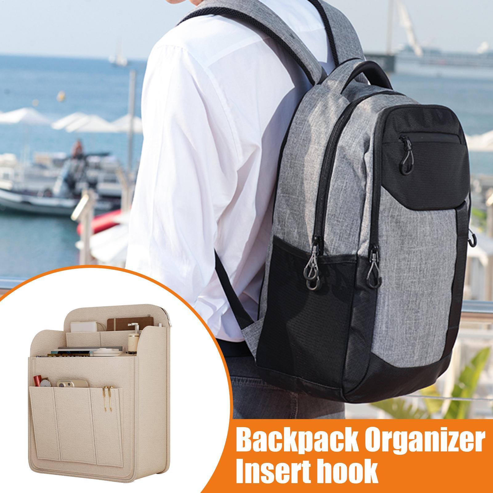 Backpack Insert Organizer - Bookbag Organizer Insert Large Capacity Portable