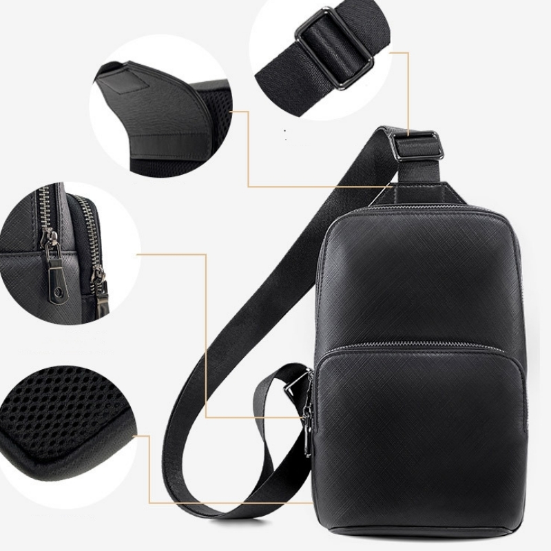 Fashion Design Black Men's Sli - Sling Backpack Shoulder recension och pris
