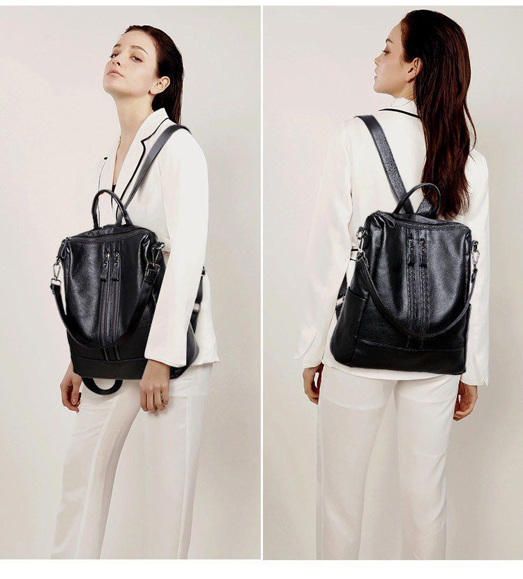Women Soft Leather Backpack Sc - Mini Backpack Purse recension och pris