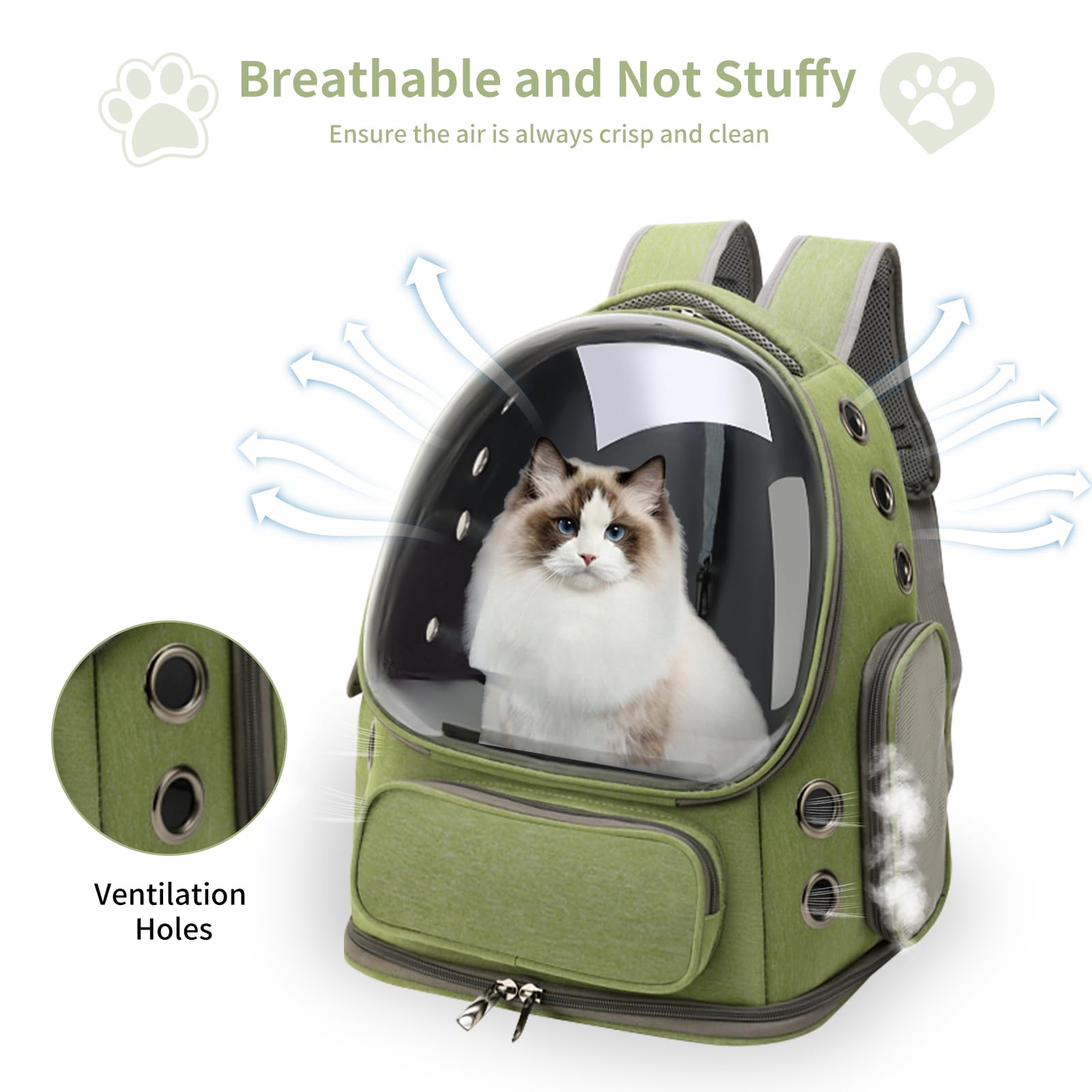 Cat Backpack Carrier Breathabl - Foldable Backpack Small recension och pris