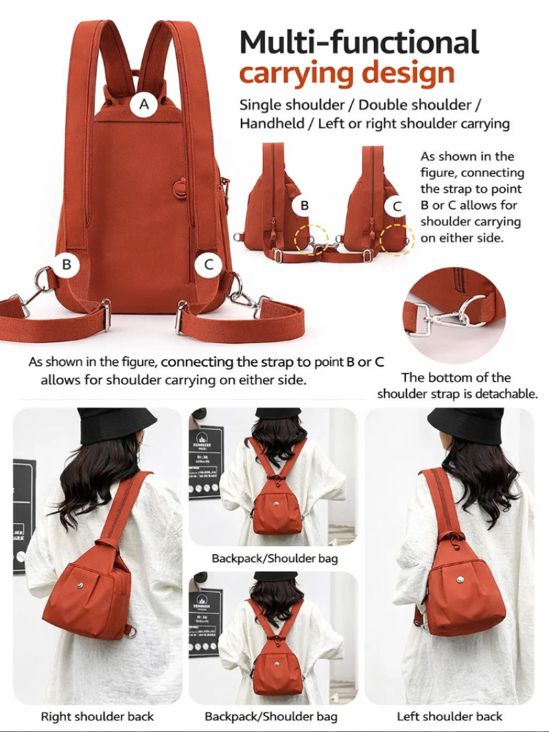 Women's Lightweight Mini Backp - Mini Backpack Purse recension och pris