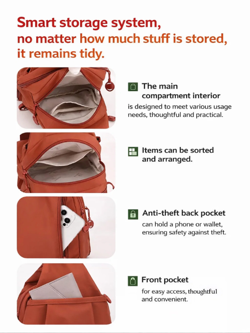 Women's Lightweight Mini Backp - Mini Backpack Purse recension och pris